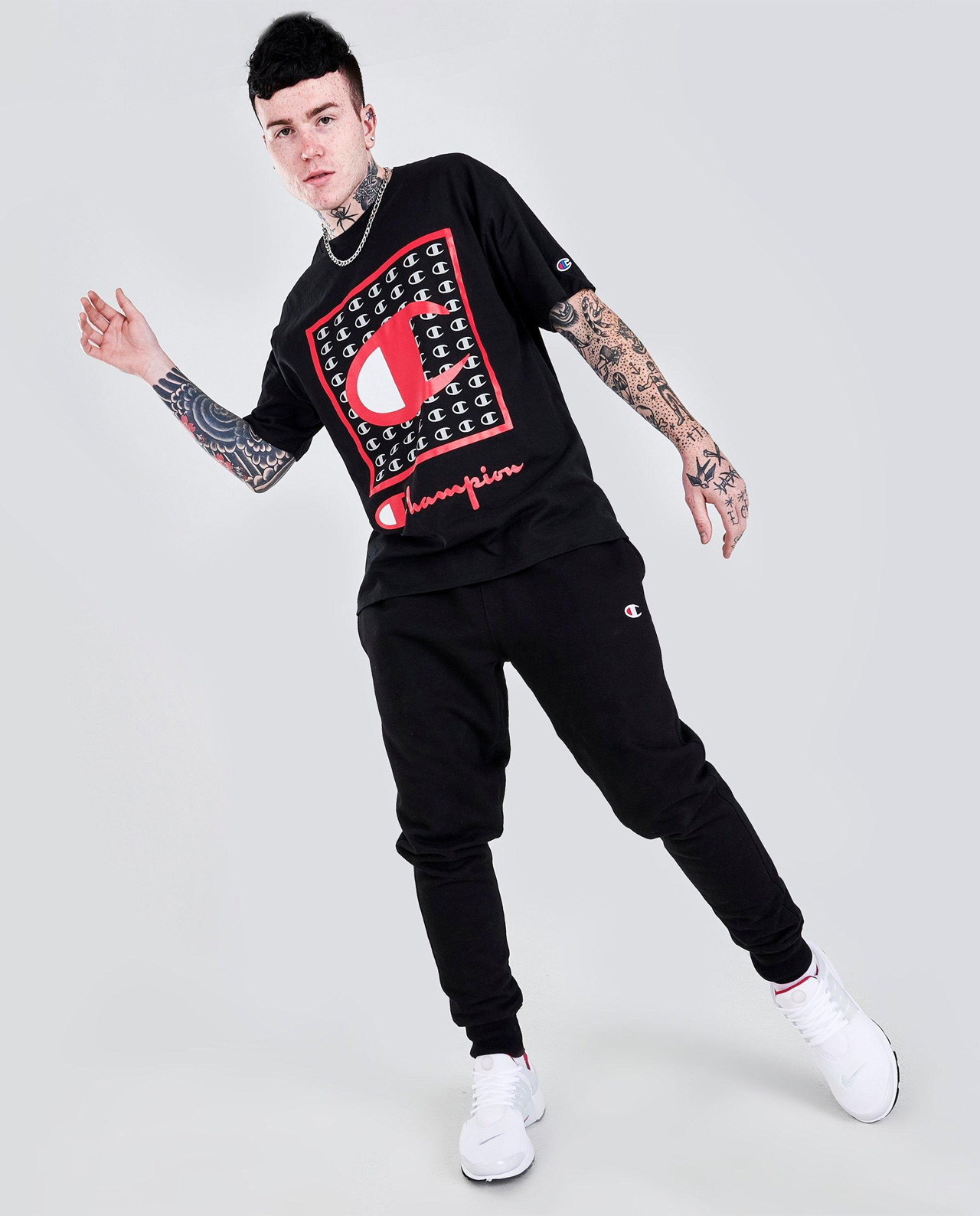 CHAMPION CLASSIC TAB GRAPHIC (BLACK)