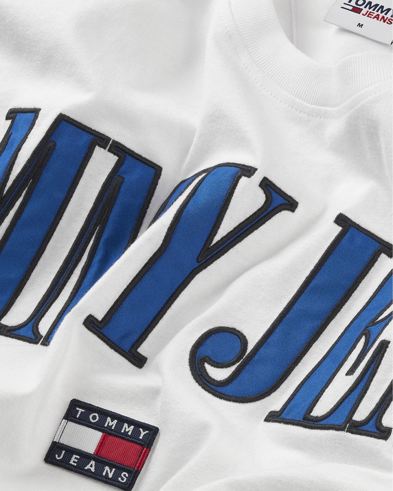 Tommy Jeans retro skater logo white